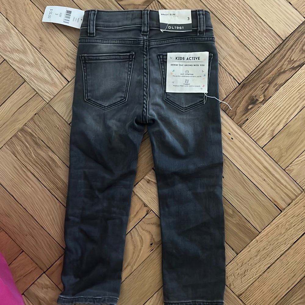 NWT DL1961 Brady slim size 3 grey stretch jeans